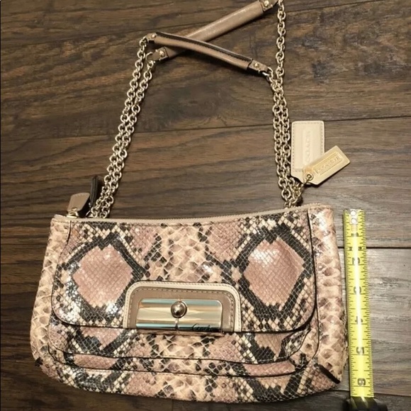 COACH Embossed Faux Python Innovation Leather Bag - Picture 11 of 12